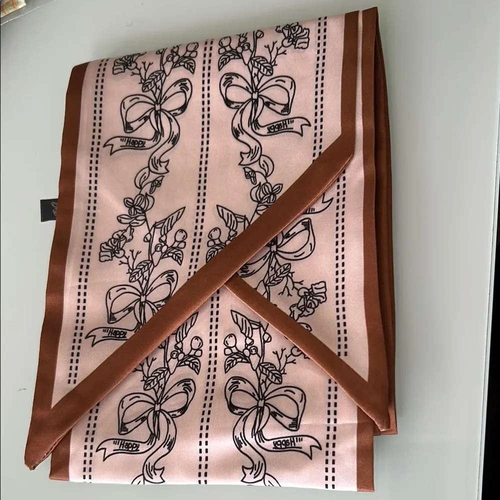 Brown Floral Scarf S27